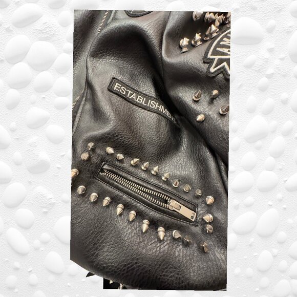 RARE VINTAGE Statement Jacket – Robert Phillipe Est. 1988 – Faux Leather – Mint - Picture 12 of 15